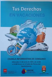 CHARLA INFORMATIVA DE CONSUMO: TUS DERECHOS EN VACACIONES