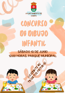 CONCURSO DE DIBUJO INFANTIL SÁBADO 13 JUNIO DE 2026 EN EL PARQUE MUNICIPAL A LAS 12:00 HORAS
