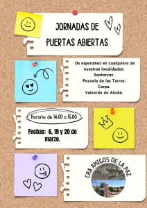 JORNADA DE PUERTAS ABIERTA COLEGIO CORPA C.R. A "AMIGOS DE LA PAZ"·