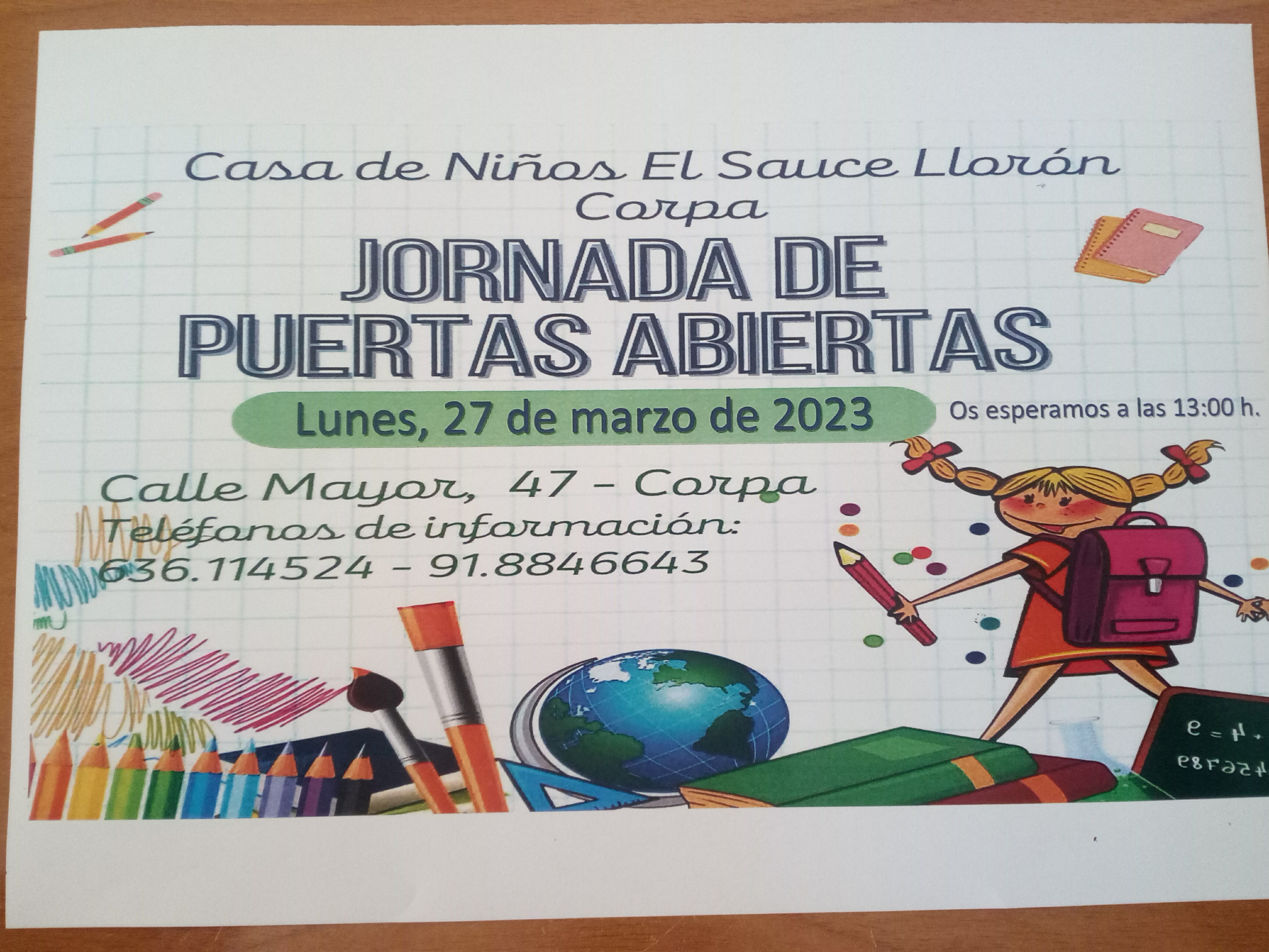 DE PUERTAS ABIERTAS DE NIÑOS "EL SAUCE LLORÓN" CORPA